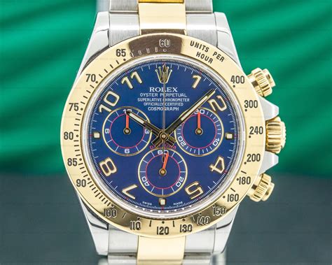 rolex yellow gold dial blue|rolex daytona meteorite yellow gold.